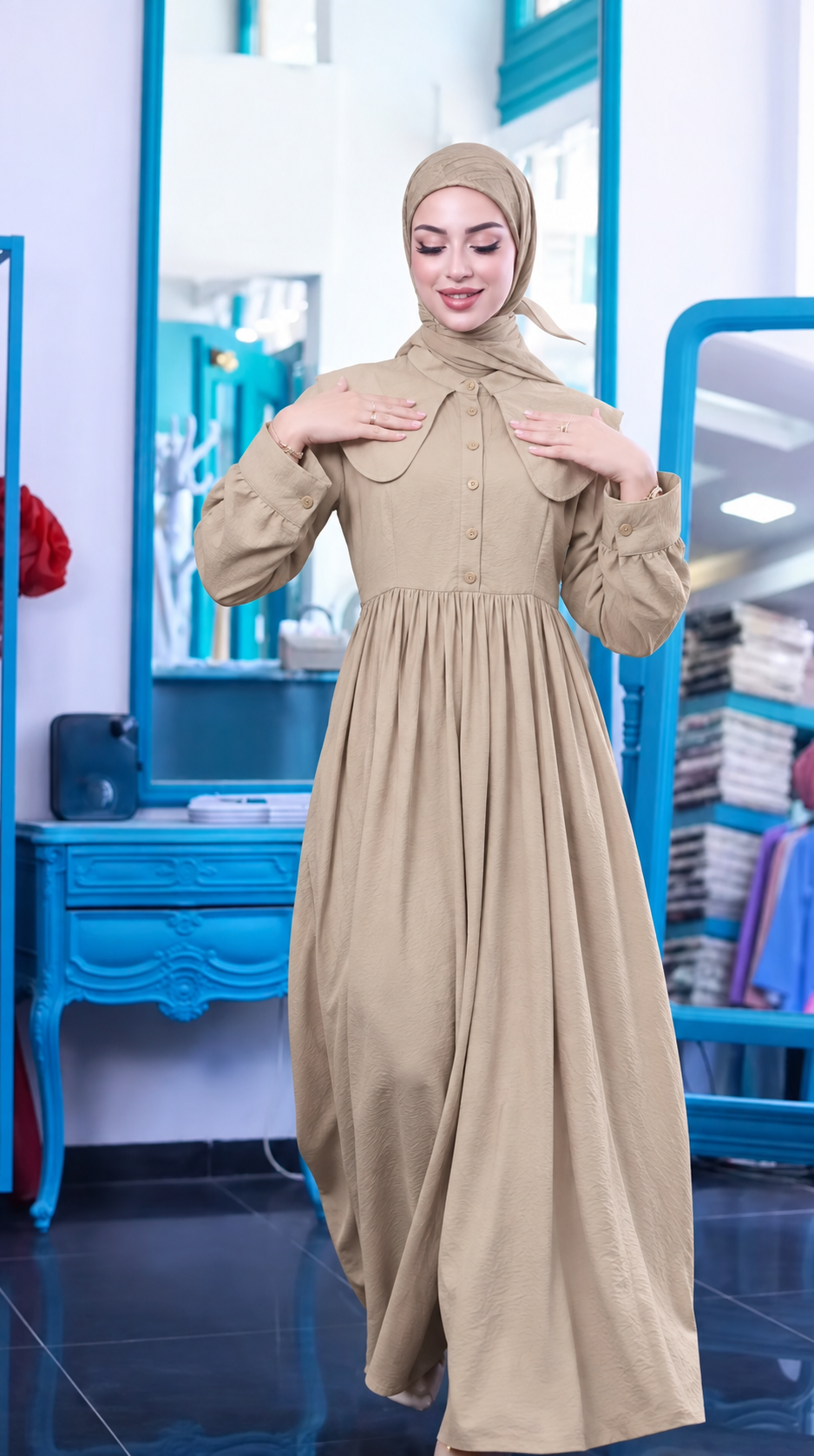 The Cape Collar Dress from Lameral