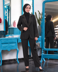 Midnight-Crystal Blazer Set