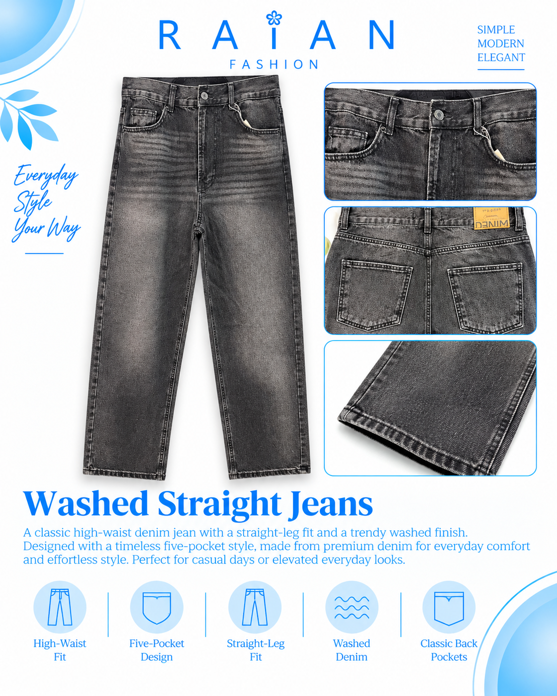 Product photo of Straight Jeans from Lameral