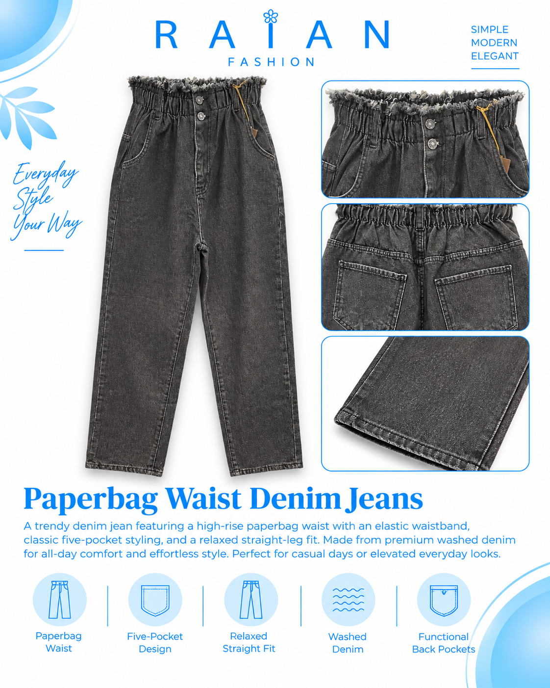 Product photo of Paper-bag Denim from Lameral