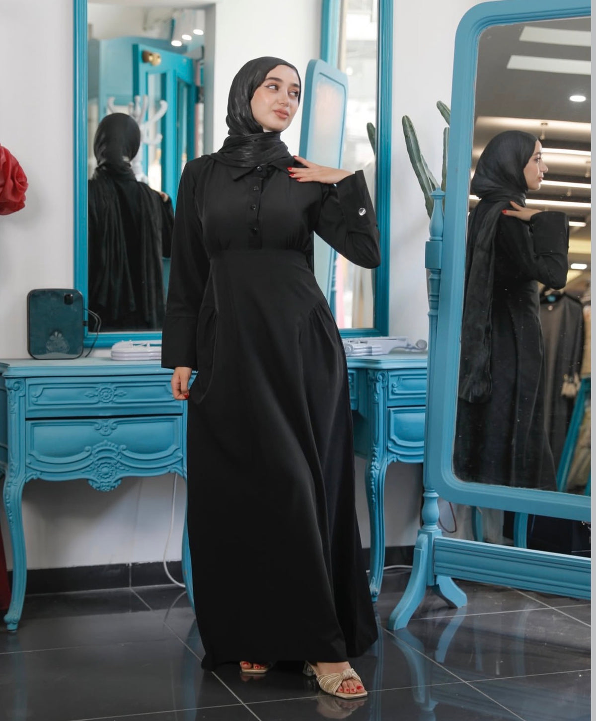 Product photo of Collared Waist-Tie Casual Dress from Lameral
