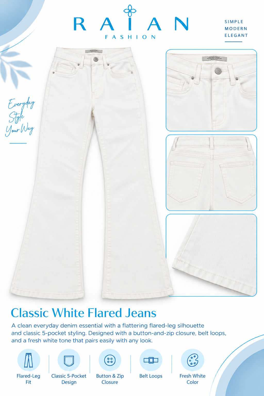 Product photo of Classic Flared Jeans from Lameral