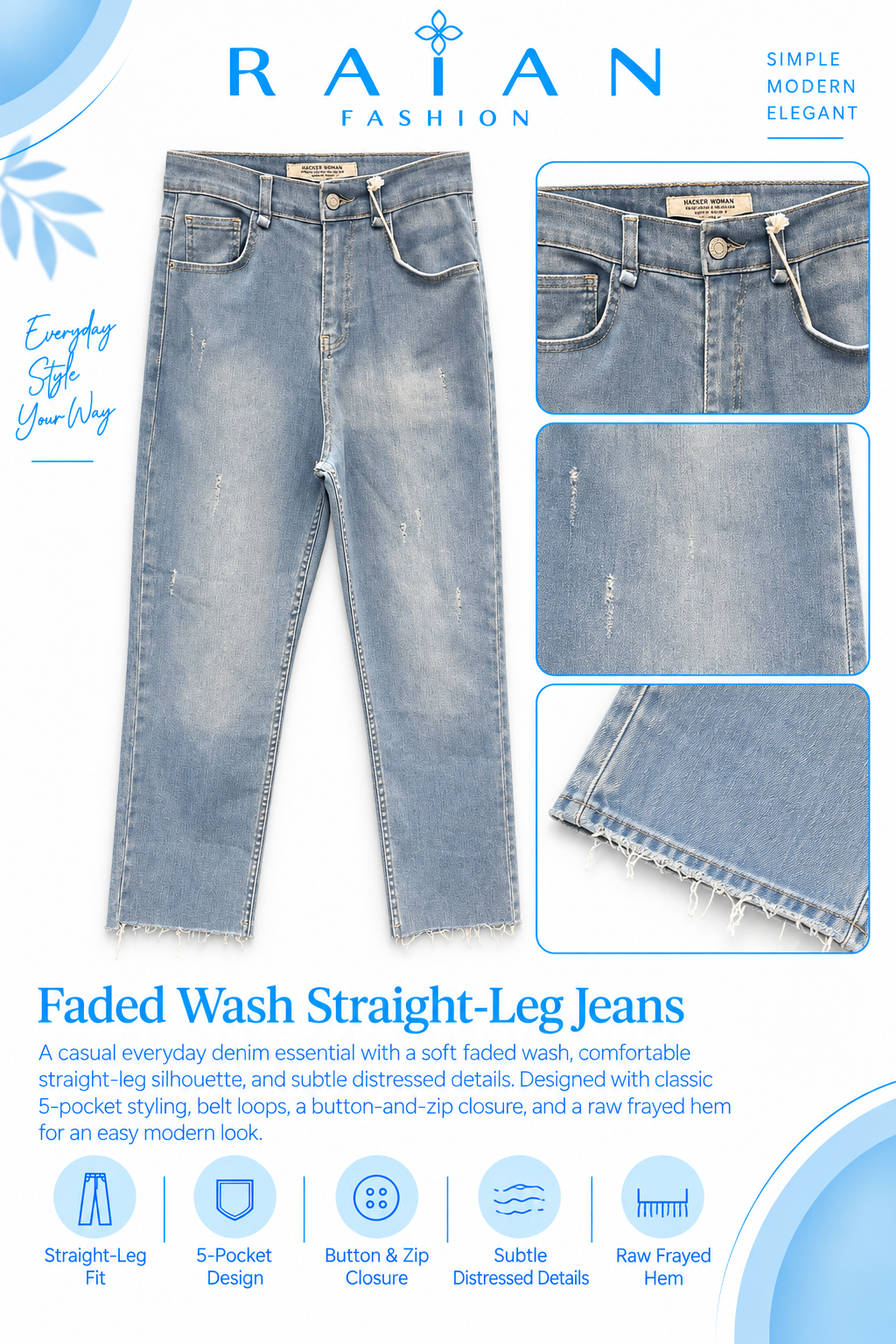 Product photo of Faded Jeans from Lameral