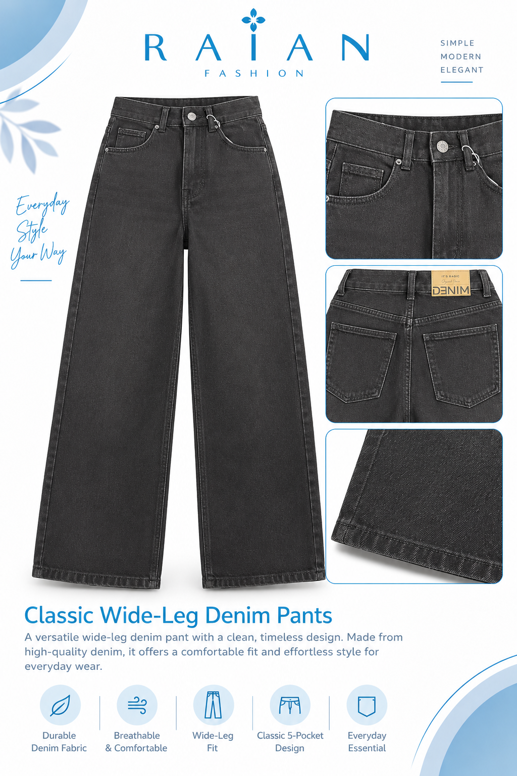 Product photo of Wide B Jeans from Lameral