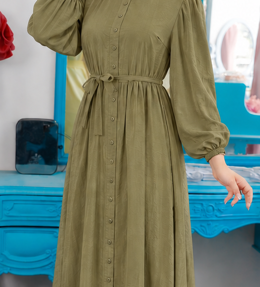 Close-up of Button Dress, cropped directly from the original product photo.