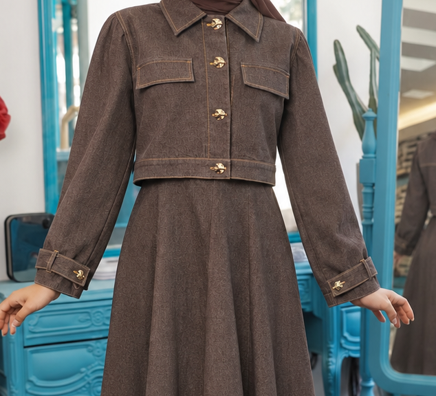 Close-up of Casual Denim Dress, cropped directly from the original product photo.