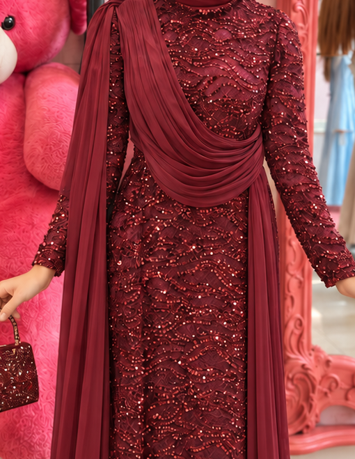 Close-up of Foulard Dress, cropped directly from the original product photo.
