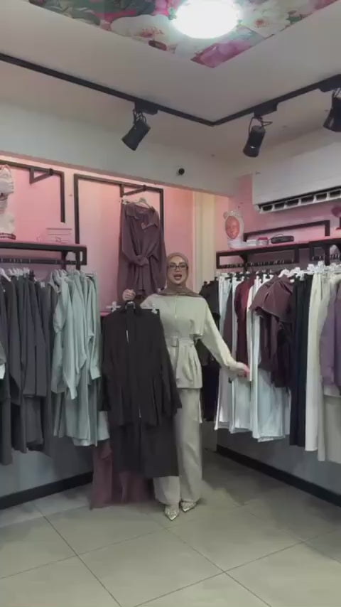 Product video of Belted Beige Set from Lameral