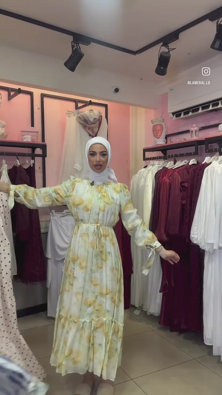 Product video of Lemon Floral Dress from Lameral