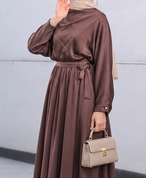 Close-up of Satin Occasion Dress, cropped directly from the original product photo.
